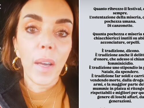 L’odio della pro-Pal Parodi contro Sanremo