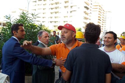 Palermo, i precari della scuola contestano Renzi 4