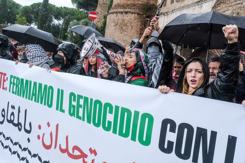 Manifestazione per la palestina di Roma 5