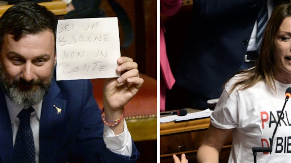 Lapsus, urla e l'aiuto di tre senatori a vita