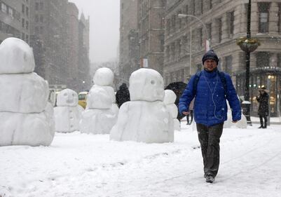 New York deserta per la tempesta 1