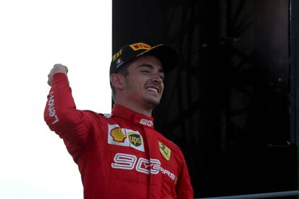 Leclerc scatenato in pista e sul podio a Monza 7