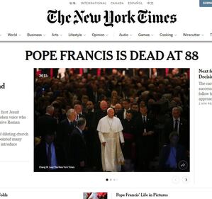 La stampa internazionale sulla morte di Papa Francesco 7
