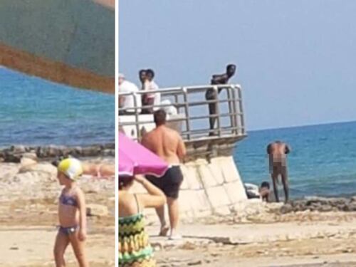 Pozzallo, migranti fanno il bagno nudi: "Da noi è normale fare così"