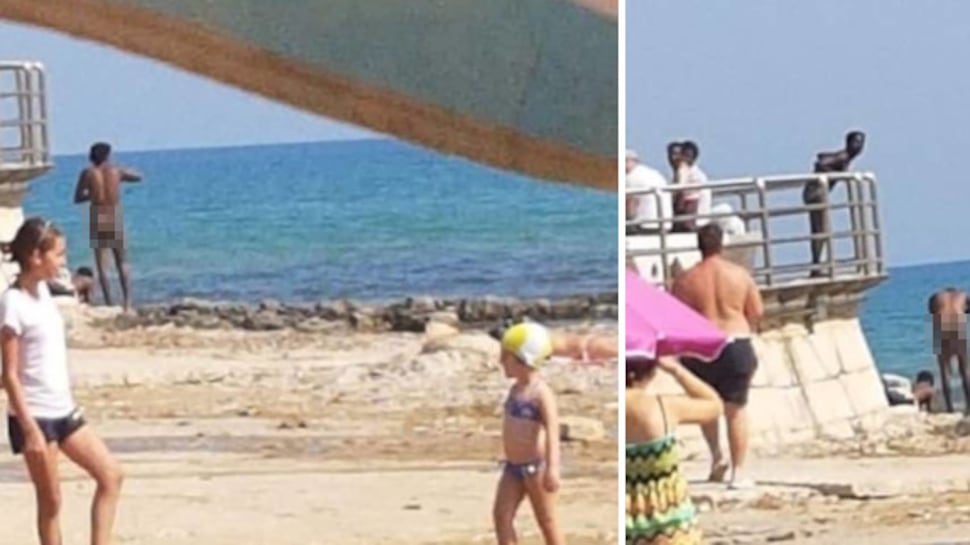 Pozzallo, migranti fanno il bagno nudi: "Da noi è normale fare così"
