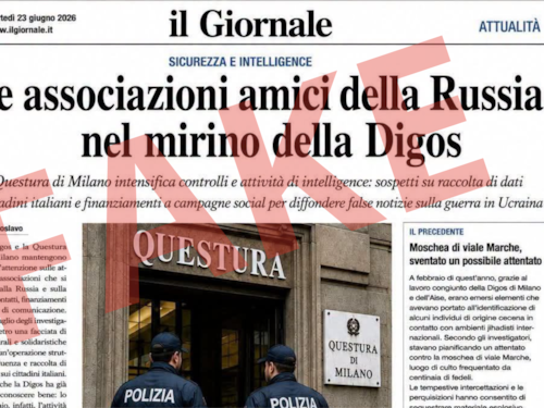La finta pagina de Il Giornale per la propaganda: il falso che diventa virale sui social