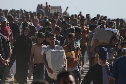 Caos aiuti a Gaza: le immagini della calca 7