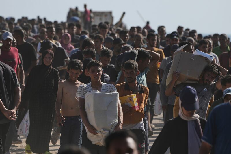 Caos aiuti a Gaza: le immagini della calca 7