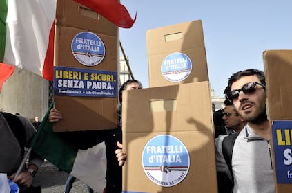 La protesta di Fratelli d'Italia 8