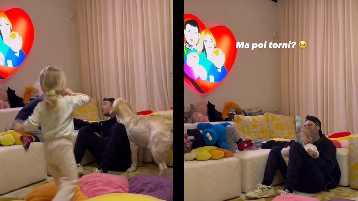 Fedez da solo a Miami. La domanda della figlia che preoccupa i fan: "Poi torni?"