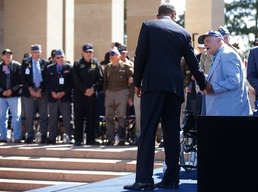 Capi di stato e veterani in Normandia 12