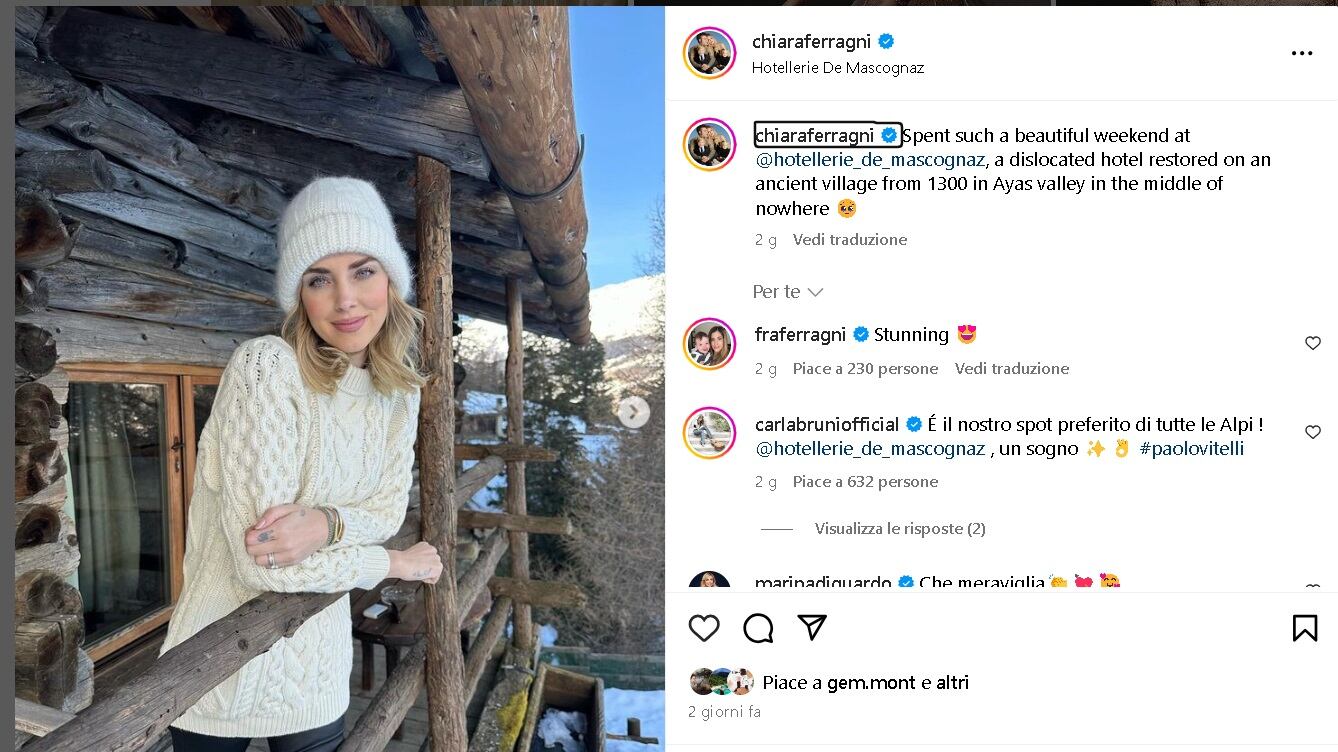 Foto della Ferragni in vacanza, una pioggia di critiche. E l'hotel corre ai ripari