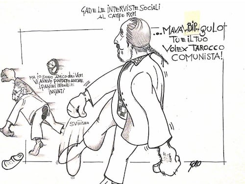 La vignetta del giorno: Gad Lerner, i rom e il rolex