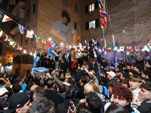 Napoletani in festa per l’Argentina