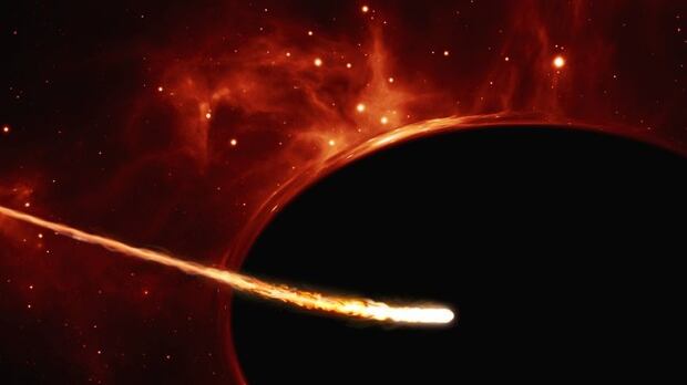 Un buco nero ha ridotto a brandelli una stella