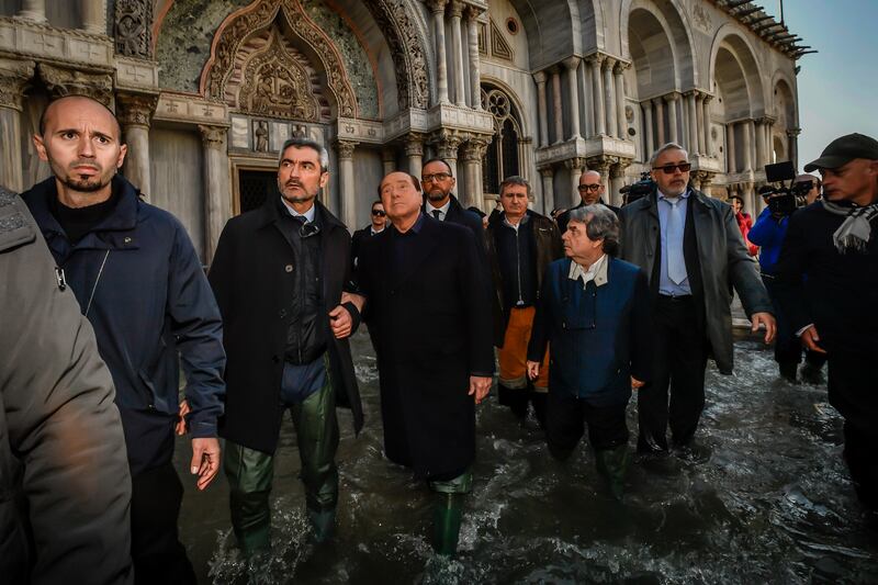 Acqua alta a Venezia, arriva Berlusconi 2