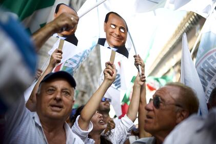 Il popolo del Pdl in piazza per Berlusconi 2