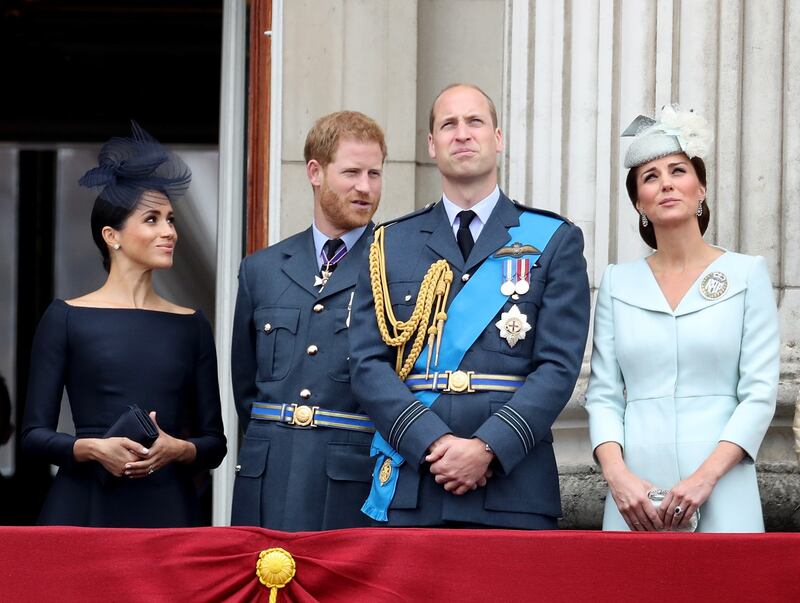 Meghan Markle e Kate Middleton al centenario del Raf 2