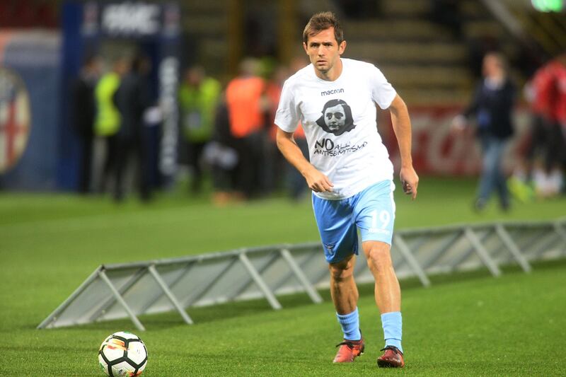 Lazio a Bologna con la maglia di Anna Frank 6