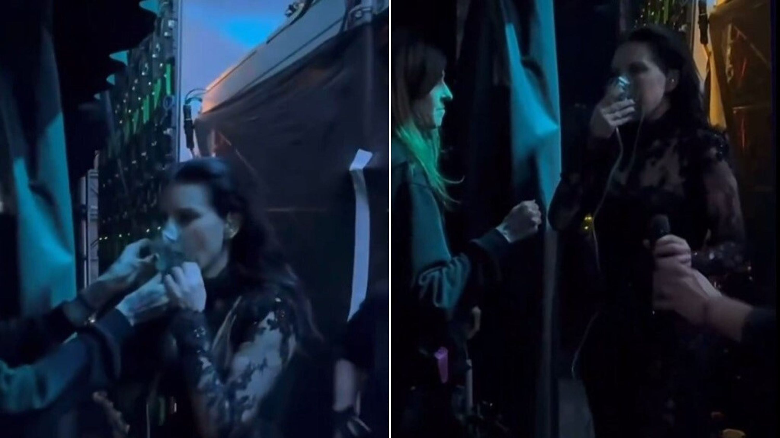 Paura per Laura Pausini: costretta a indossare la maschera per l'ossigeno durante il concerto