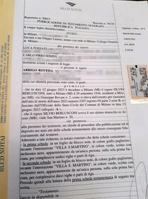 Testamento Berlusconi, le foto degli scritti olografi del Cavaliere 2