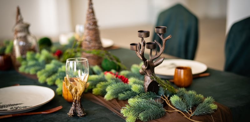 Tavola Natale naturale