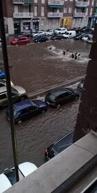 Milano, straripa il fiume Seveso 2