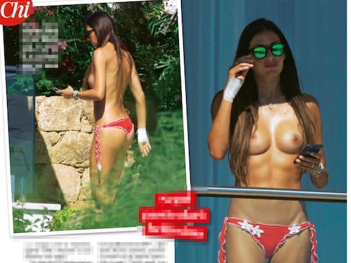 Elisabetta Gregoraci, topless da urlo in Costa Smeralda