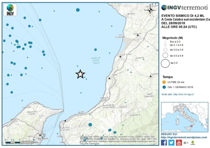 Terremoto Calabria