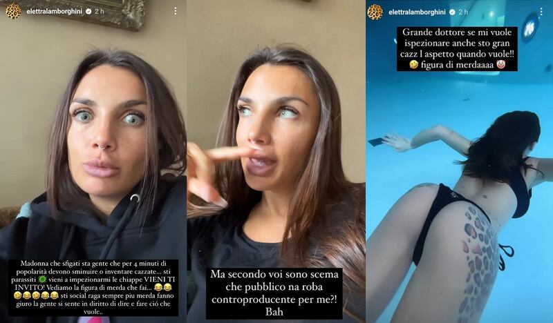 Elettra Lamborghini social