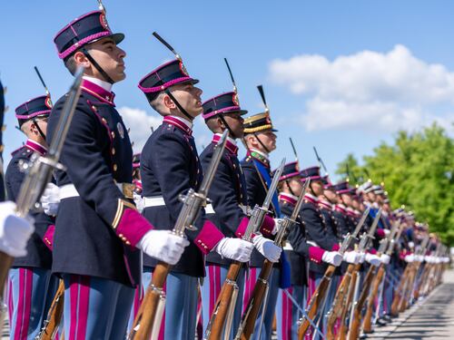 Passaggio della “Stecca accademica” tra gli Allievi del 204° corso “Volontà” e del 205° corso “Fierezza”