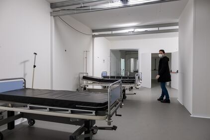 Il modello dell’ospedale che sorgerà all'interno di Fiera Milano 6