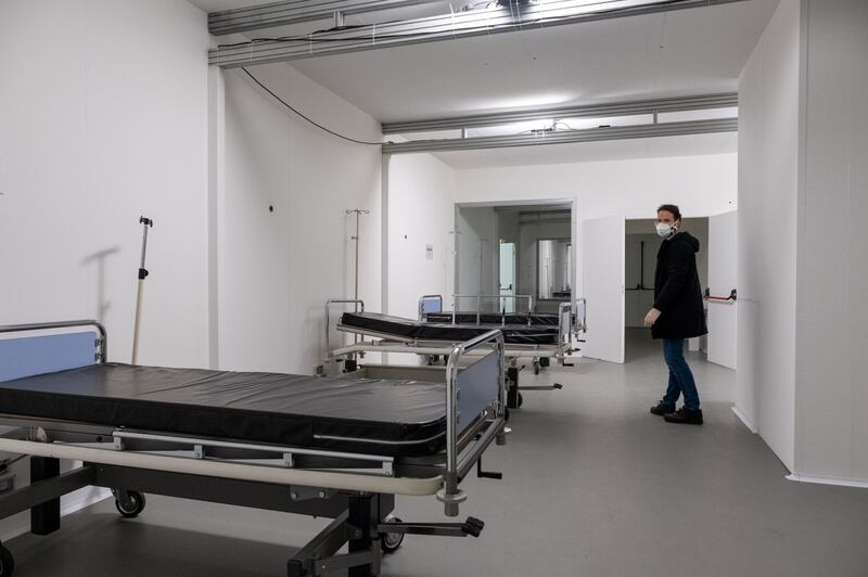 Il modello dell’ospedale che sorgerà all'interno di Fiera Milano 6