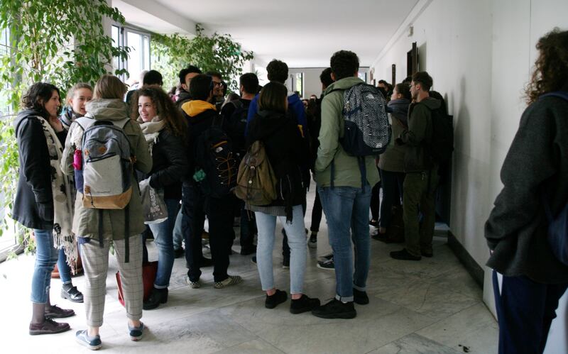 Il presidio di protesta degli studenti 7