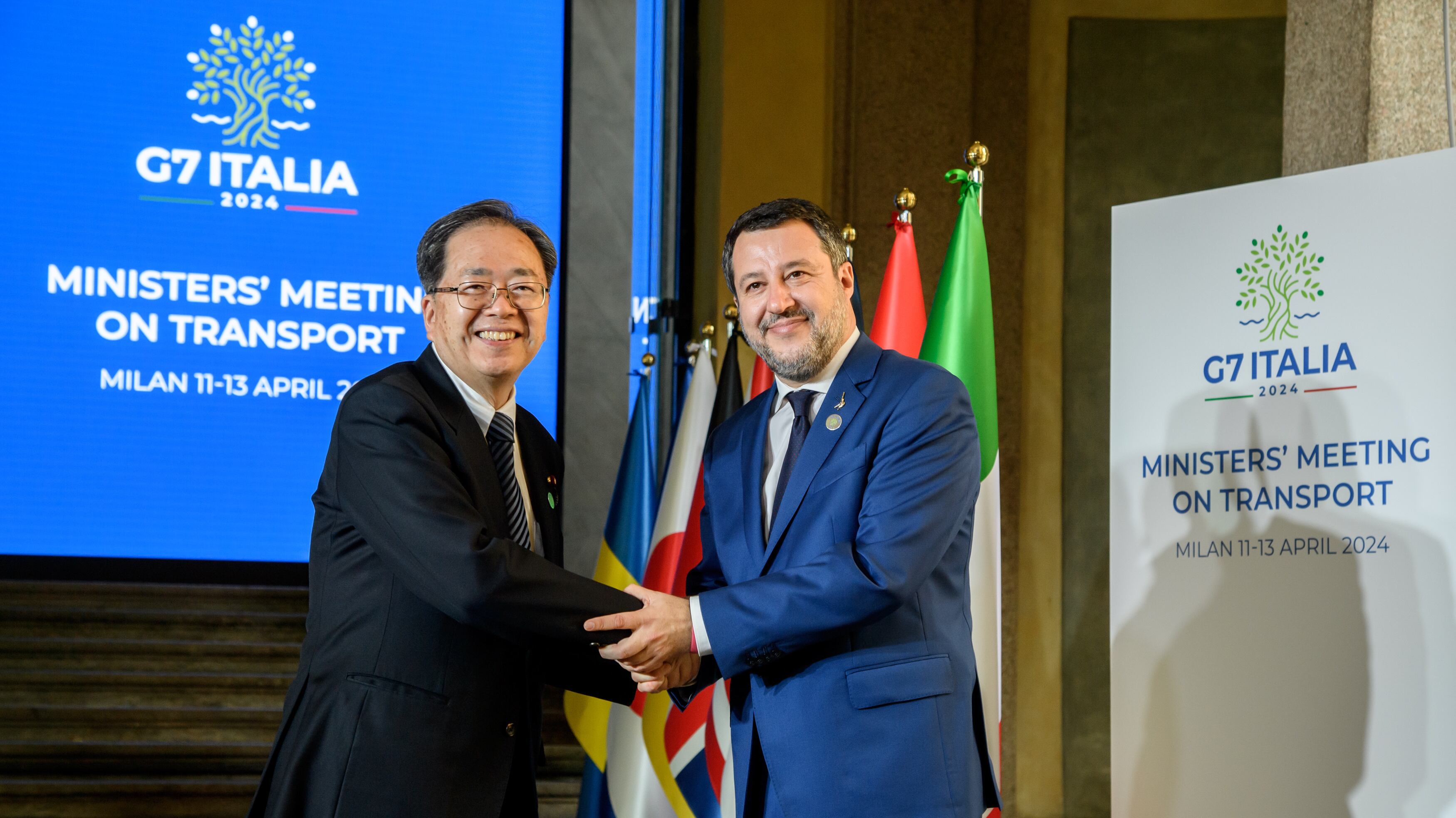 Dall'Ucraina all'energia. Salvini accoglie i ministri per il G7 dei Trasporti