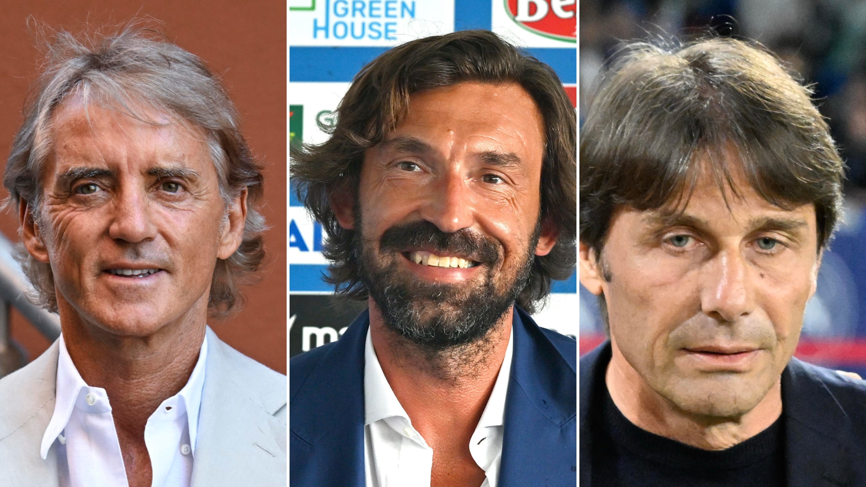 Mancini, Pirlo e Conte