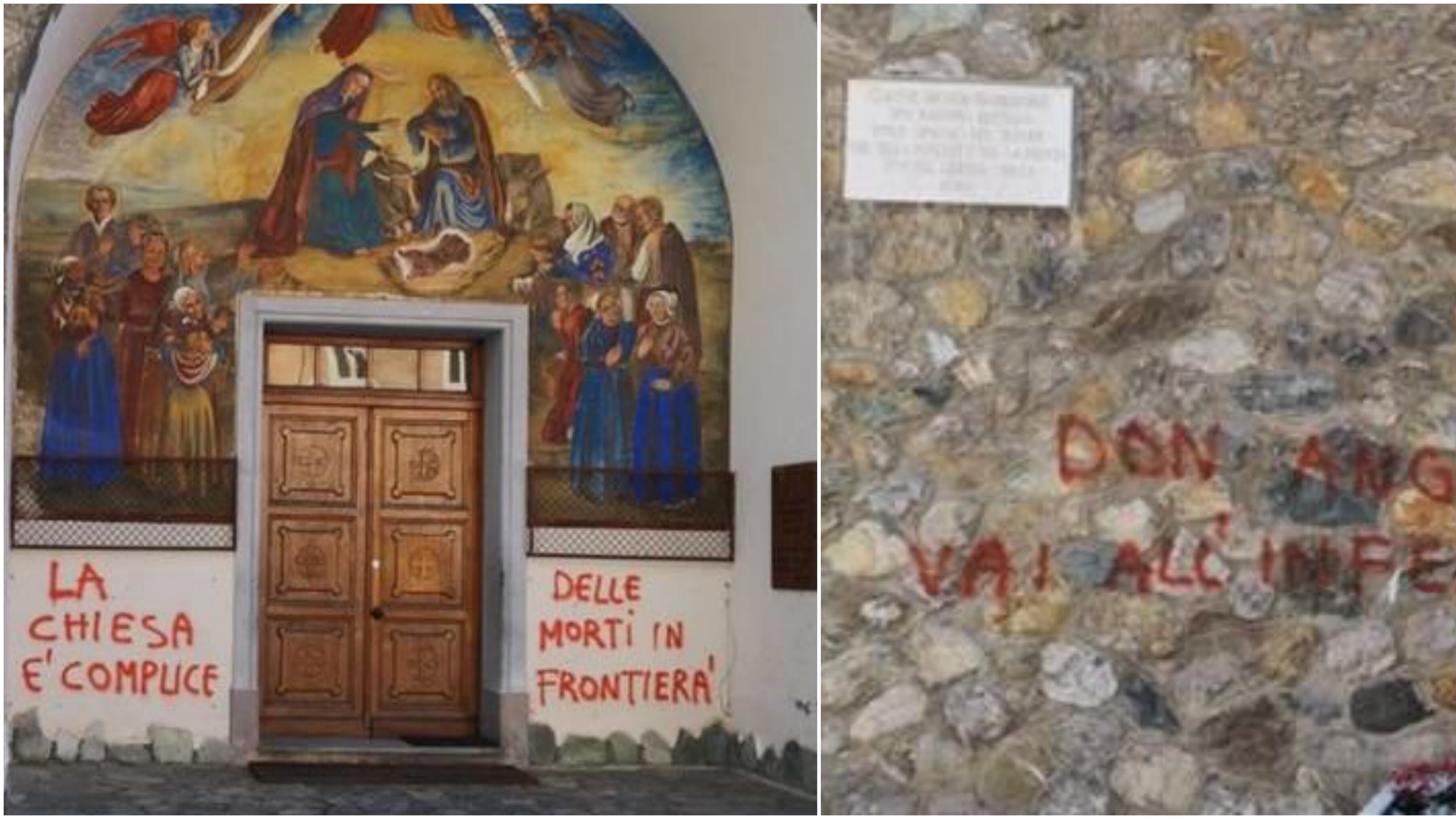 Claviere, ora gli anarchici minacciano il parroco: "Vai all'inferno, assassino"