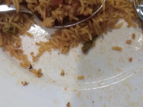 India, bruco nel piatto al ristorante di Ikea