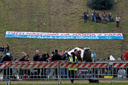 I manifestanti al Family Day 12