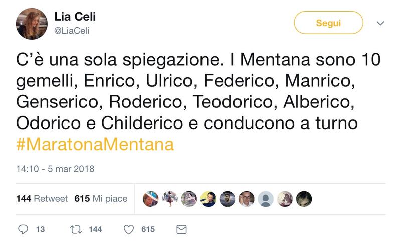 Enrico Mentana, meme e battute social 13