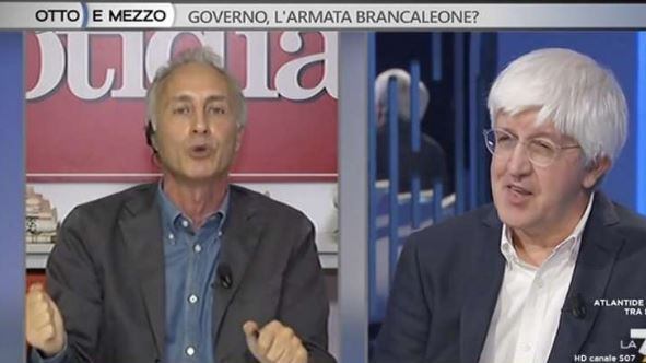 "Ti piace il governo eh?". Lite Travaglio-Severgnini