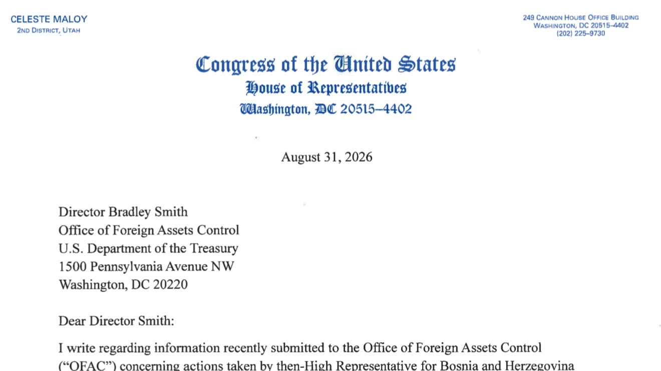 Lettera congresso Bosnia