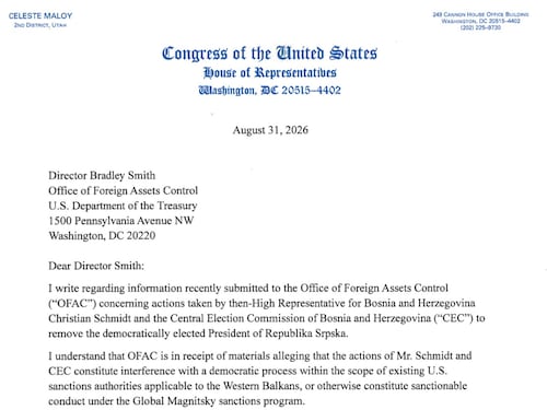 Bosnia, la deputata Usa Maloy chiede all’amministrazione Trump di valutare sanzioni contro Christian Schmidt