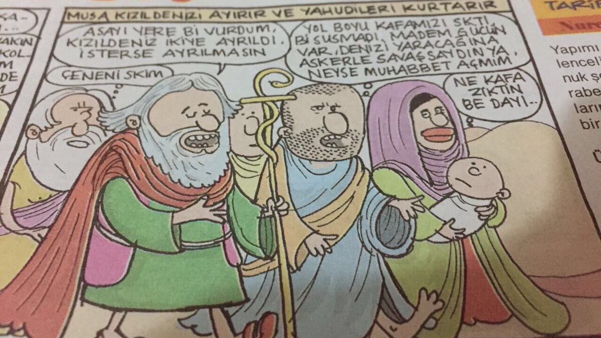 La vignetta di Gırgır su Mosè