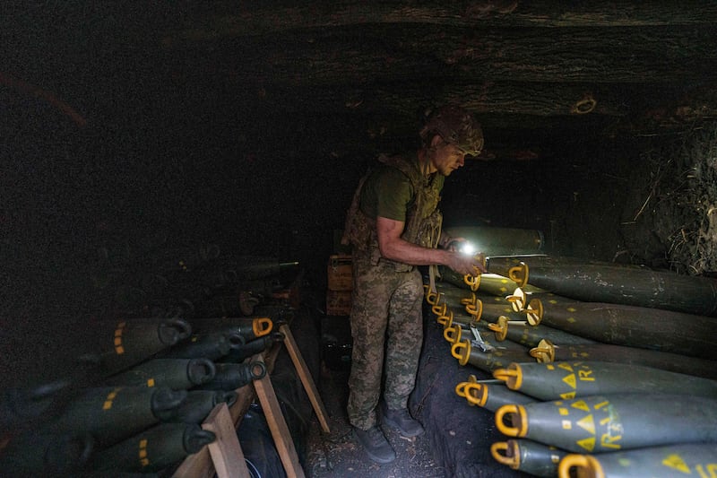 Munizioni 155mm Ucraina Donetsk 2024