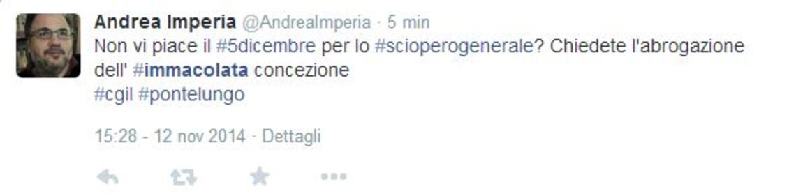 Twitter contro la Cgil: "Così allungano il ponte" 2
