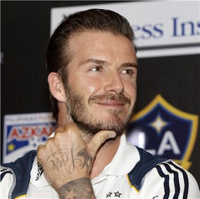 Il calciatore inglese, David Beckham