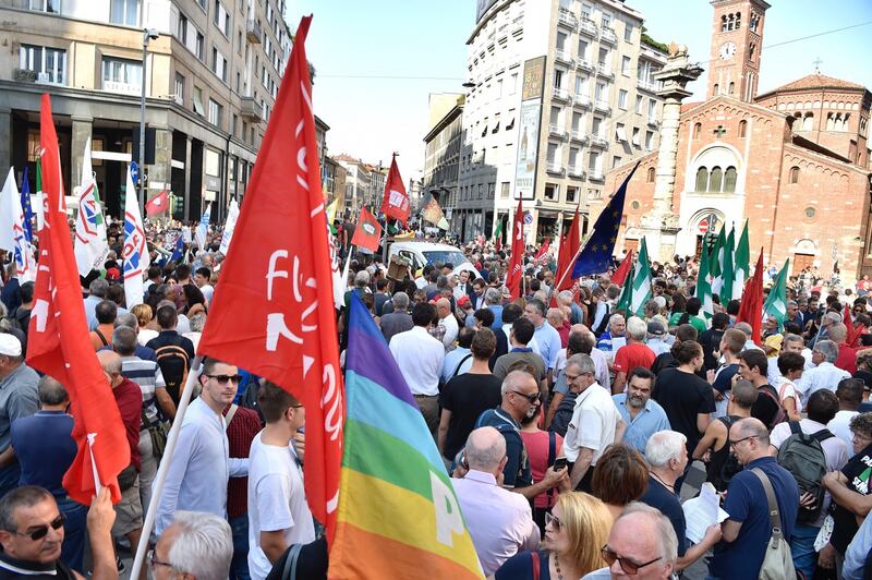 Sinistra in piazza contro Salvini e Orban 2