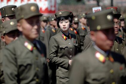 Cerimonia d'apertura d'un complesso residenziale a Pyongyang 2