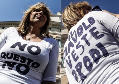 Protesta davanti a Montecitorio 1